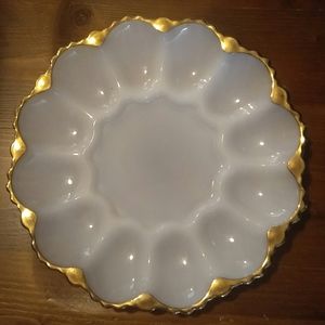 Vintage deviled egg plate